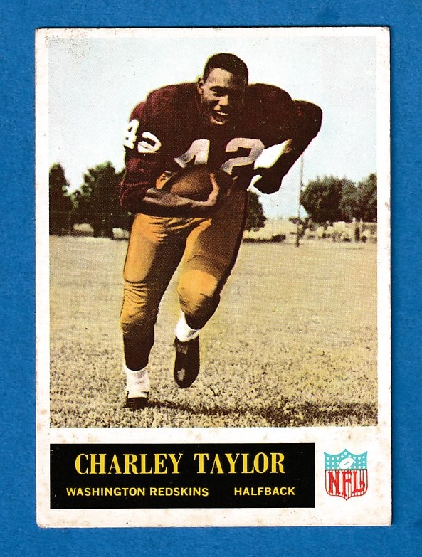 1965 Philadelphia FB #195 Charley Taylor ROOKIE [#x] (Redskins) Football cards value
