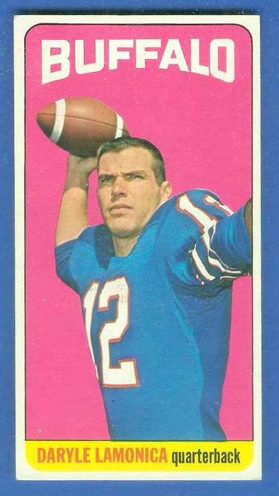 1965 Topps FB # 36 Daryle Lamonica SHORT PRINT [#] (Buffalo Bills) Football cards value