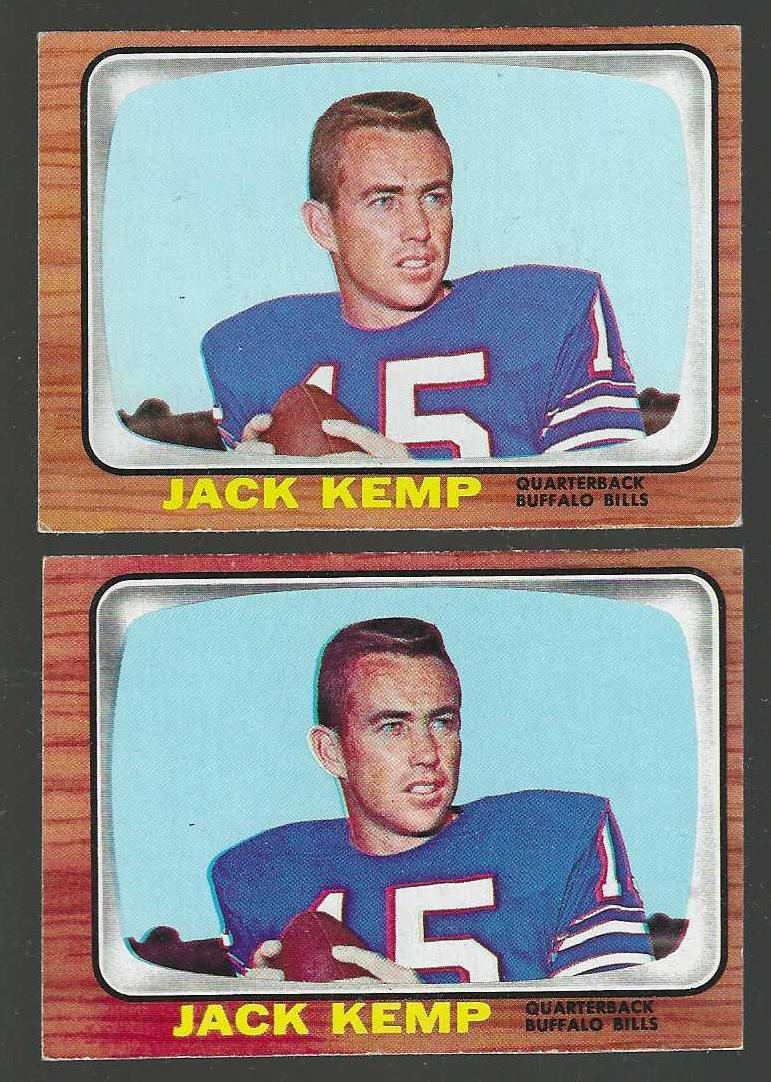 1966 Topps FB # 26 Jack Kemp [#] (Bills) Football cards value