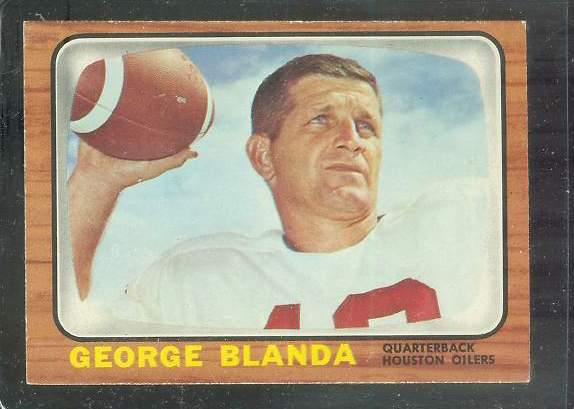 1966 Topps FB # 48 George Blanda [#] (Oilers) Football cards value