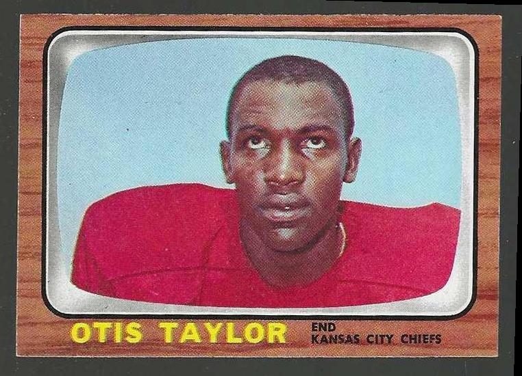 1966 Topps FB # 75 Otis Taylor ROOKIE [#] (Chiefs) Football cards value