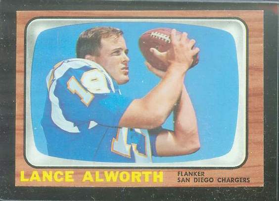 1966 Topps FB #119 Lance Alworth [#] (Chargers) Football cards value