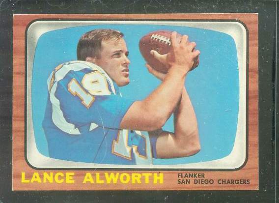 1966 Topps FB #119 Lance Alworth [#] (Chargers) Football cards value