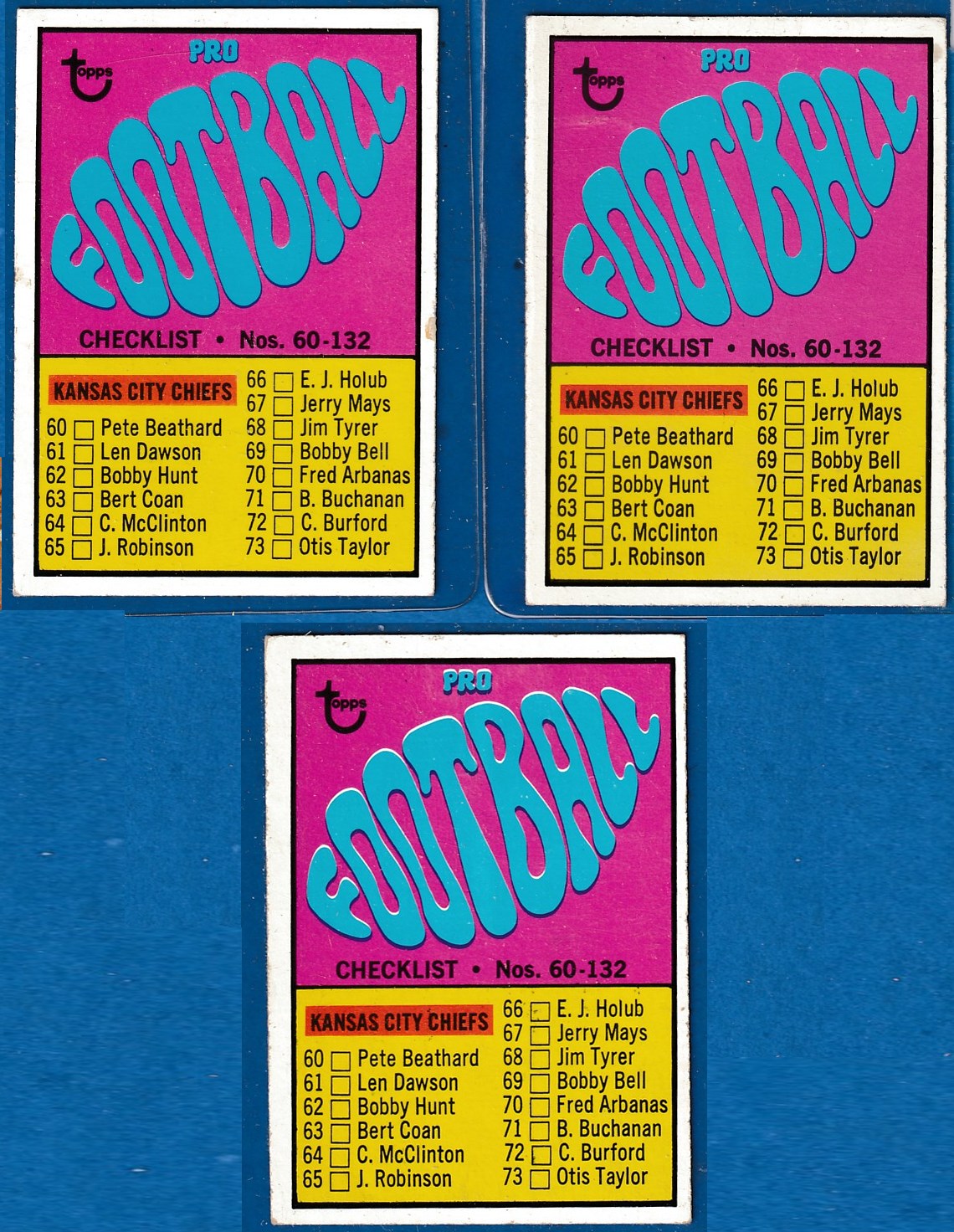 1967 Topps FB #132 Checklist [#] Football cards value