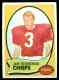 1970 Topps FB # 25 Jan Stenerud ROOKIE (Chiefs)