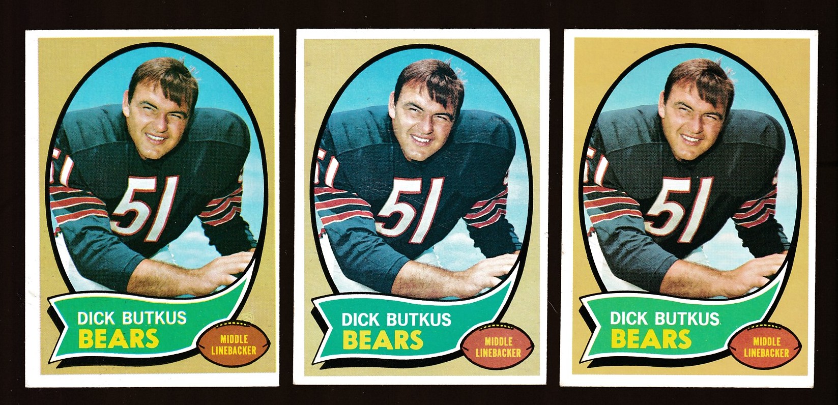 1970 Topps FB #190 Dick Butkus (Bears) Football cards value