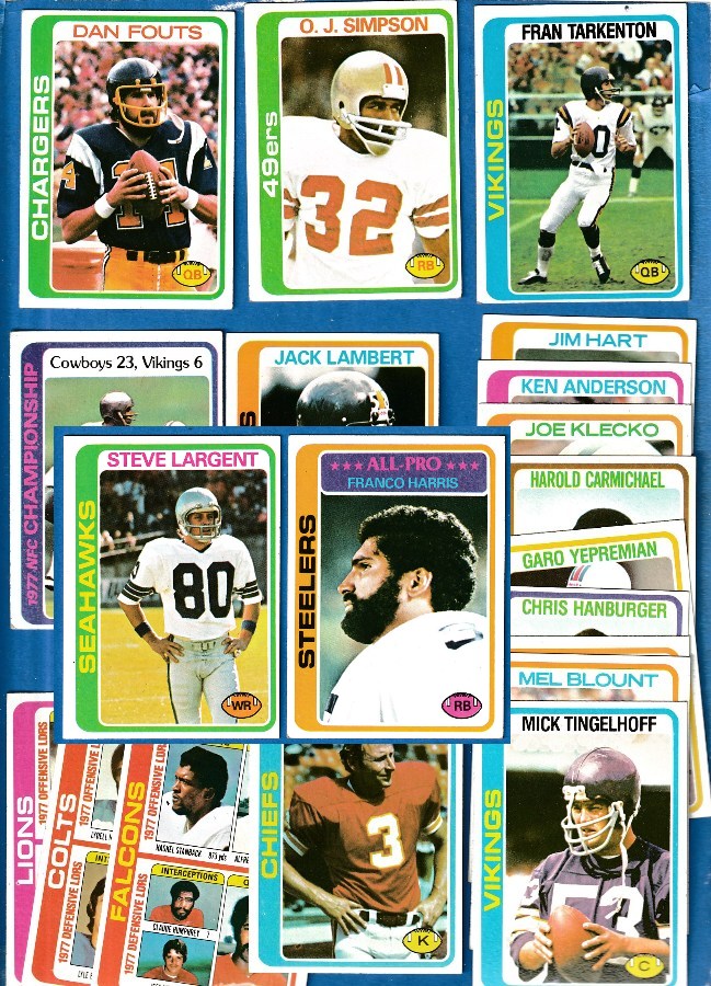*PLEASE CHOOSE CARDS* G TOPPS 1978 FOOTBALL ORANGE BACK CARDS 271 TO 324 