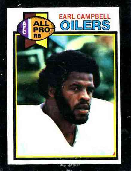 1979 Topps FB #390 Earl Campbell ROOKIE [#b] Football cards value