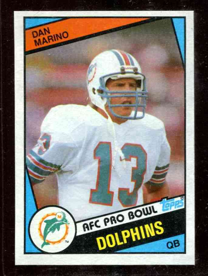 1984 Topps FB #123 Dan Marino ROOKIE [#] (Dolphins) Baseball cards value