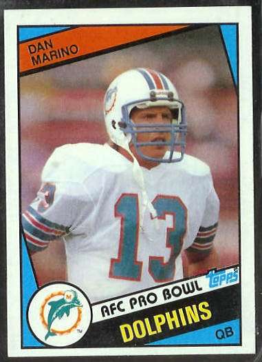 1984 Topps FB #123 Dan Marino ROOKIE [#] (Dolphins) Baseball cards value