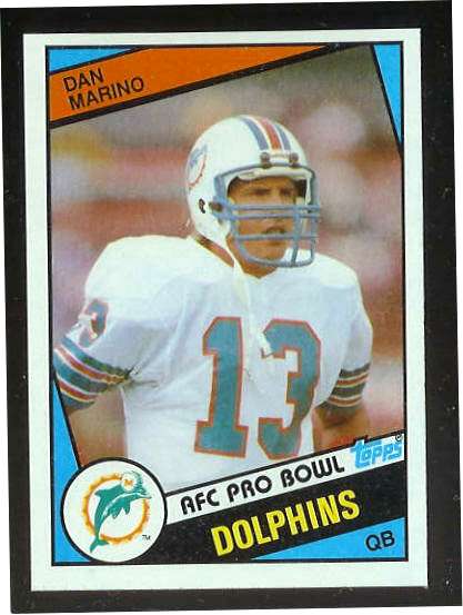 1984 Topps FB #123 Dan Marino ROOKIE [#] (Dolphins) Baseball cards value