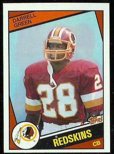 1984 Topps FB #380 Darrell Green ROOKIE Football cards value