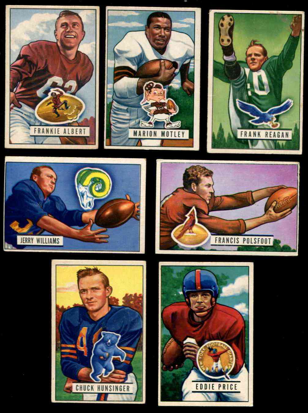 1951 Bowman FB #109 Marion Motley [#x] (Browns) Football cards value