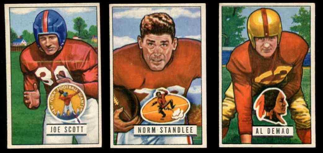 1951 Bowman FB #141 Norm Standlee (49ers) Football cards value