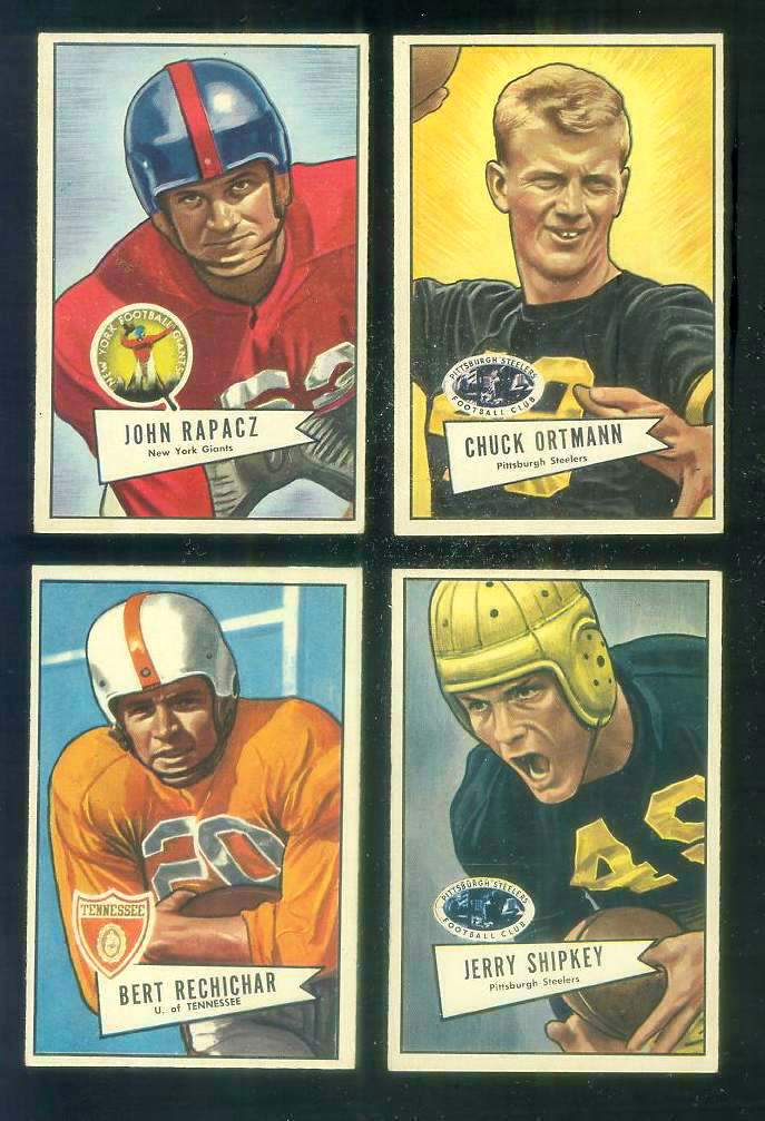 1952 Bowman Small FB #136 Bert Rechichar (Browns) (U. of Tennessee/Browns) Football cards value
