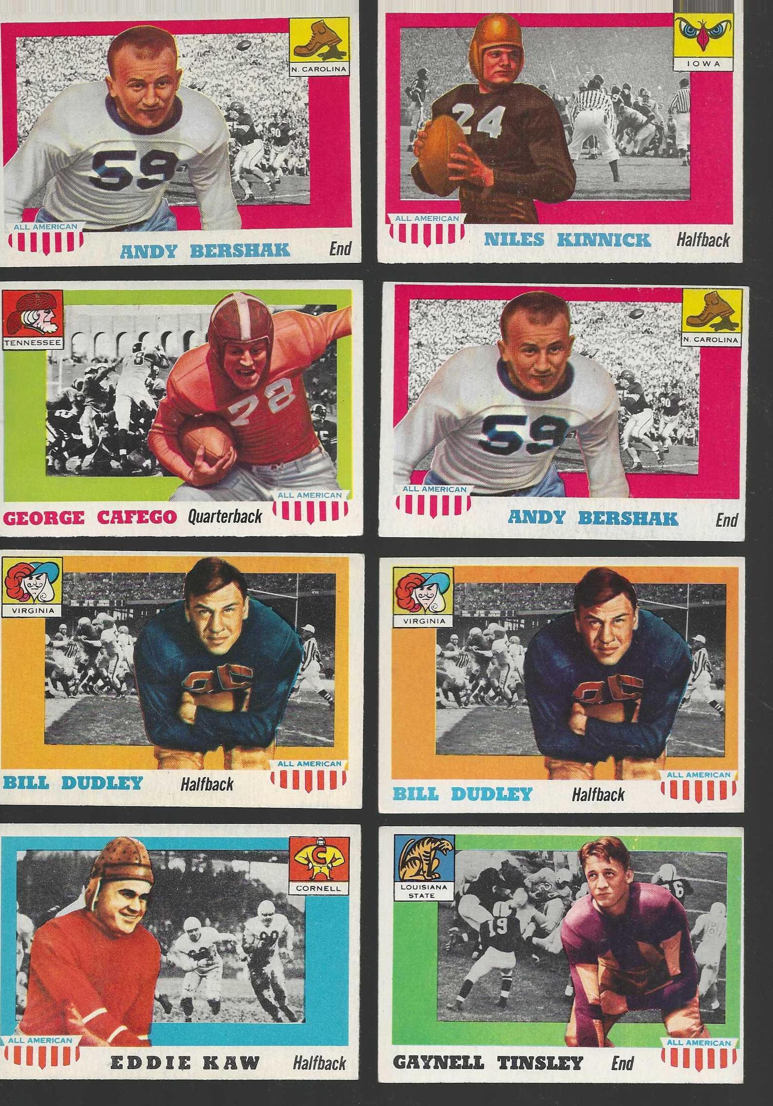 1955 Topps ALL-AMERICAN FB # 10 Bill Dudley (Virginia) Football cards value