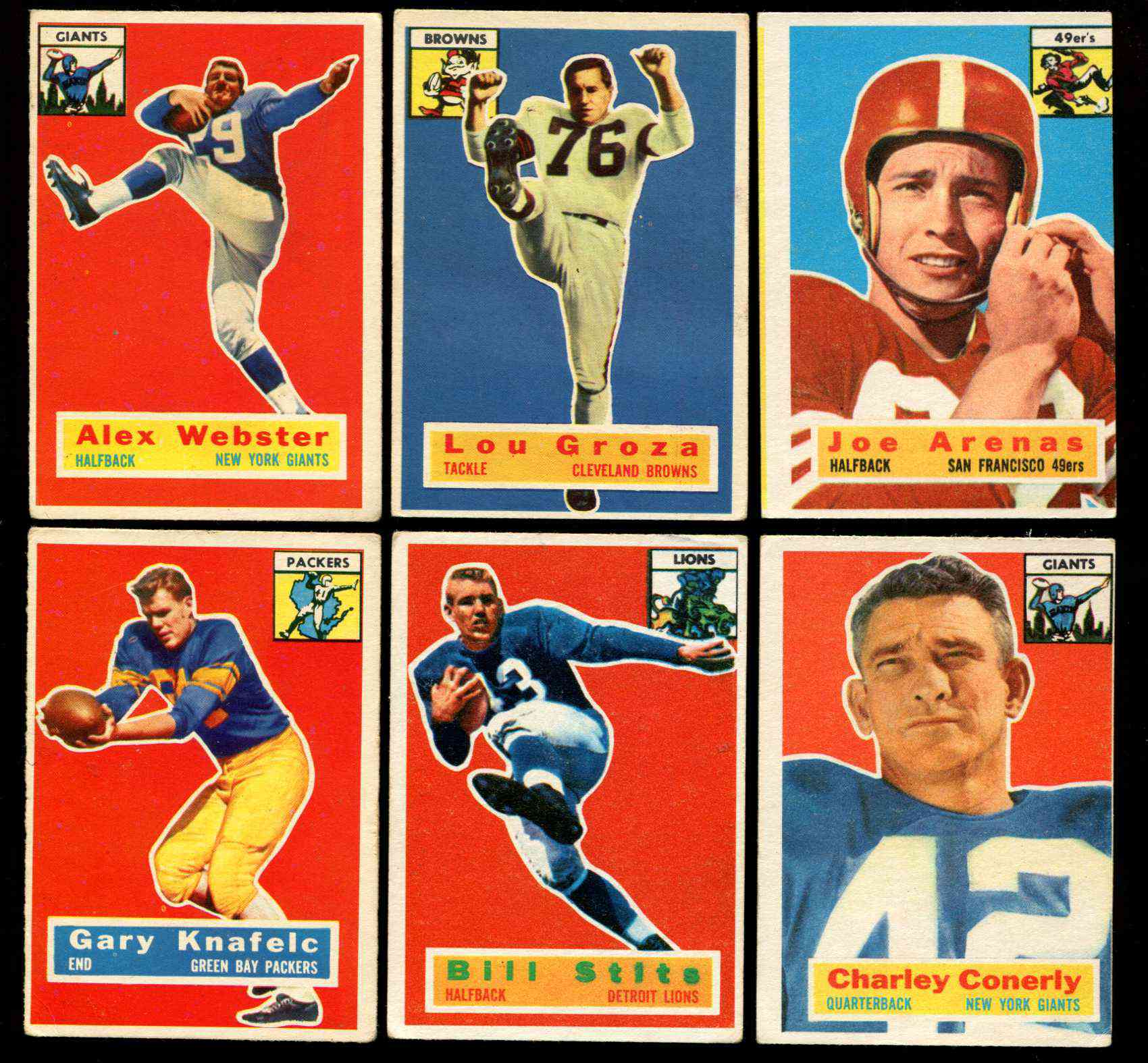 1956 Topps FB #116 Bobby Layne [#] (Lions) Football cards value