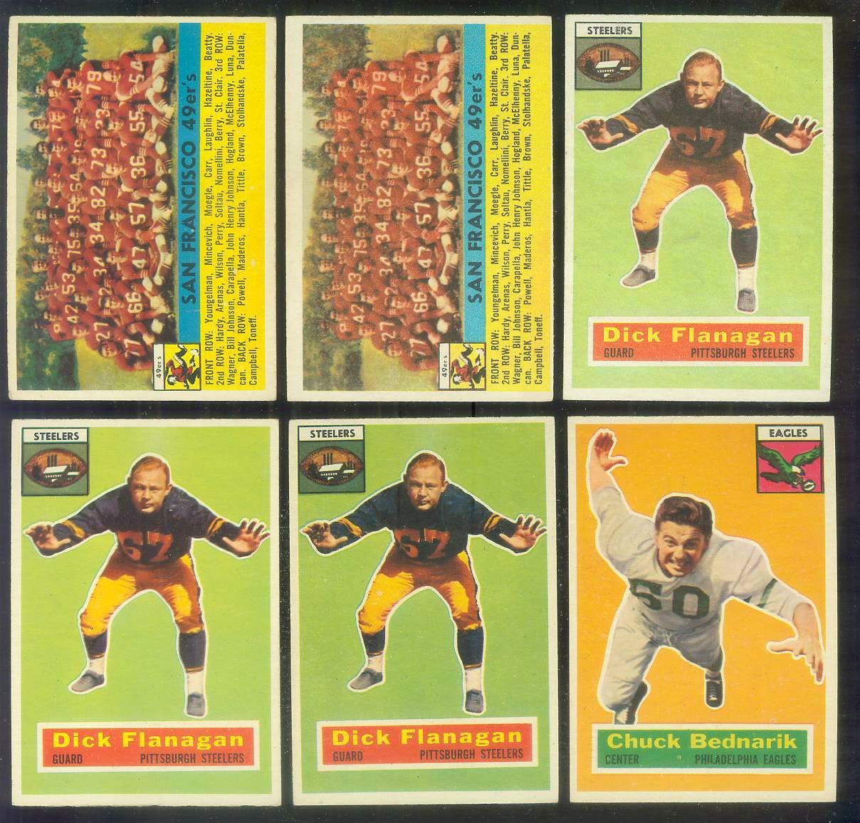 1956 Topps FB # 26 San Francisco 49ers TEAM card Football cards value