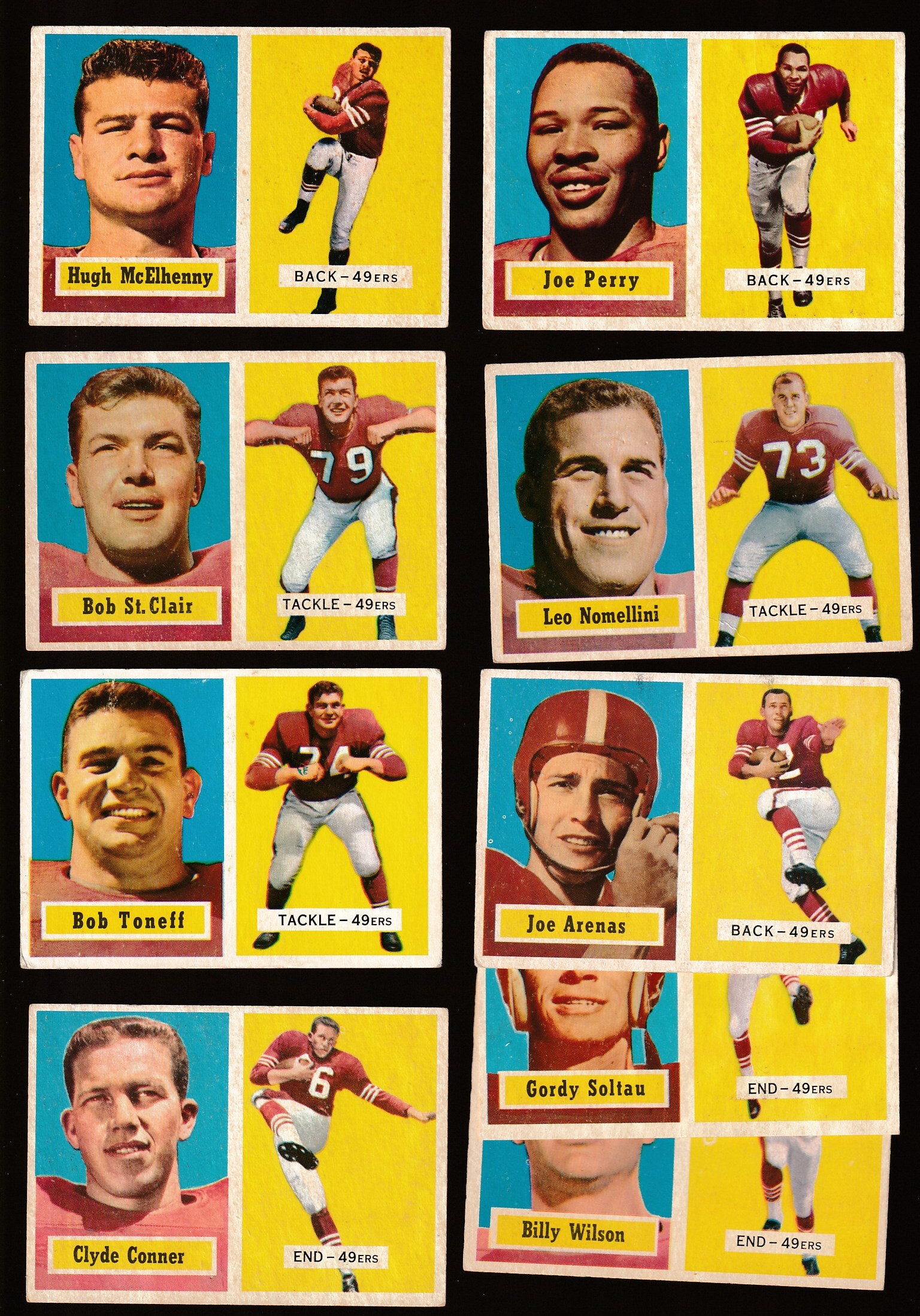 1957 Topps FB  - San Francisco 49ers Team Set/Lot (9/13) Football cards value