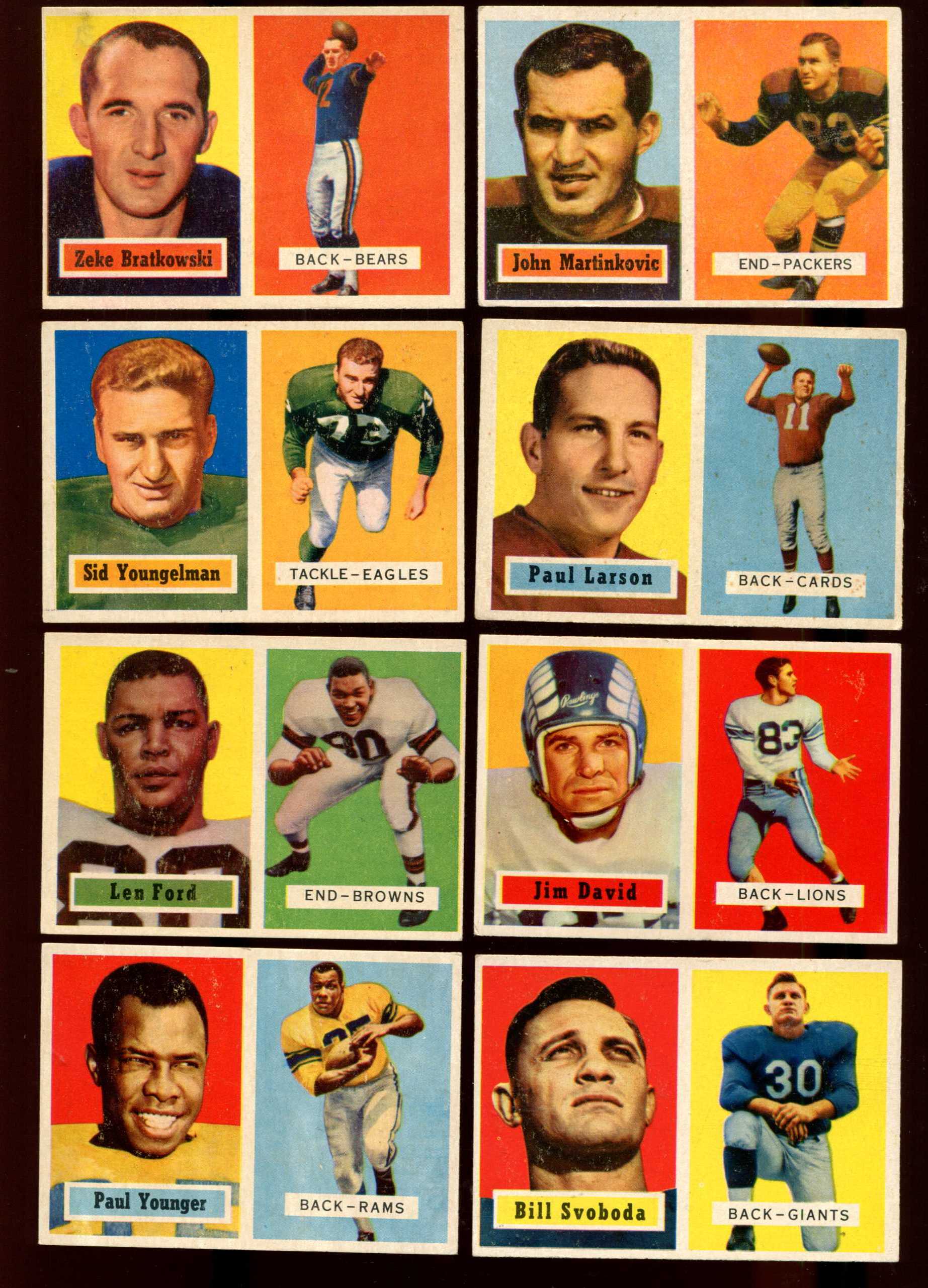 1957 Topps FB #154 Fred Morrison (Browns) Football cards value