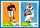  1960 Fleer Football - #  1/121 2-Card PANEL - Harvey White RC/Bill Kimber