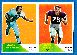  1960 Fleer Football - #113/ 41 2-Card PANEL - Jack Larsheid/Don Floyd