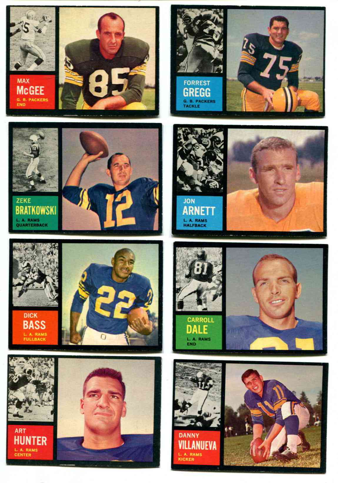 1962 Topps FB # 78 Jon Arnett SHORT PRINT (Rams) Football cards value