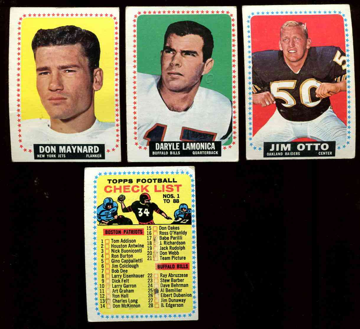 1964 Topps FB # 31 Daryle Lamonica ROOKIE (Bills) Football cards value