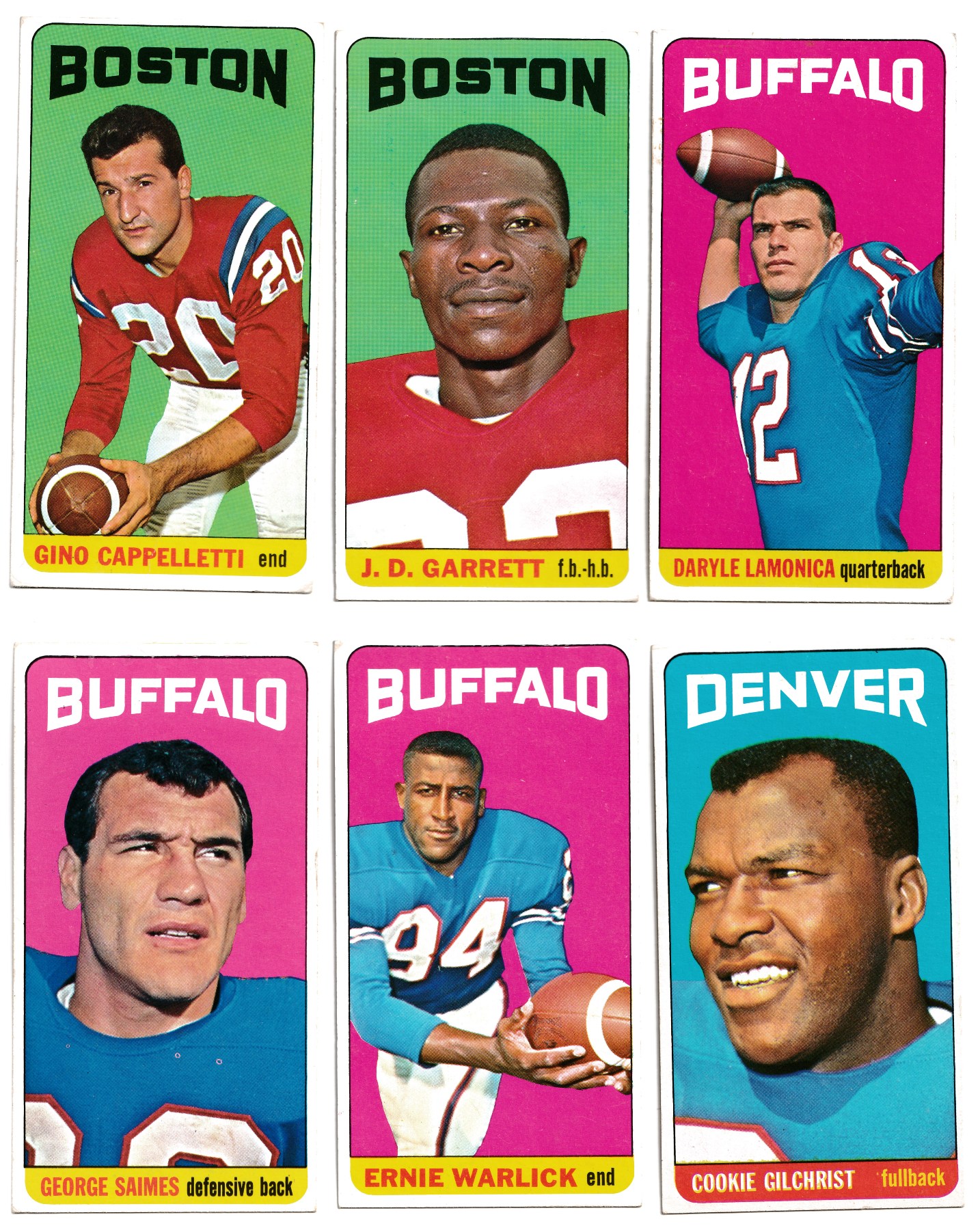 1965 Topps FB # 51 Cookie Gilchrist (Denver Broncos) Football cards value