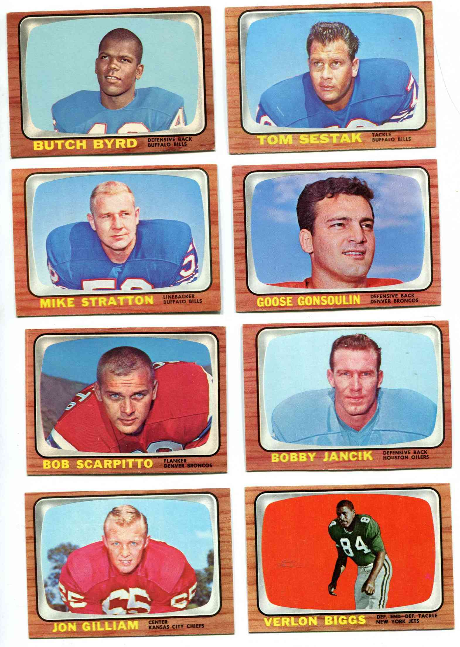 1966 Topps FB # 68 Jon Gilliam (Chiefs) Football cards value