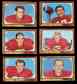 1966 Topps FB  - KANSAS CITY CHIEFS Team Lot of (6) cards