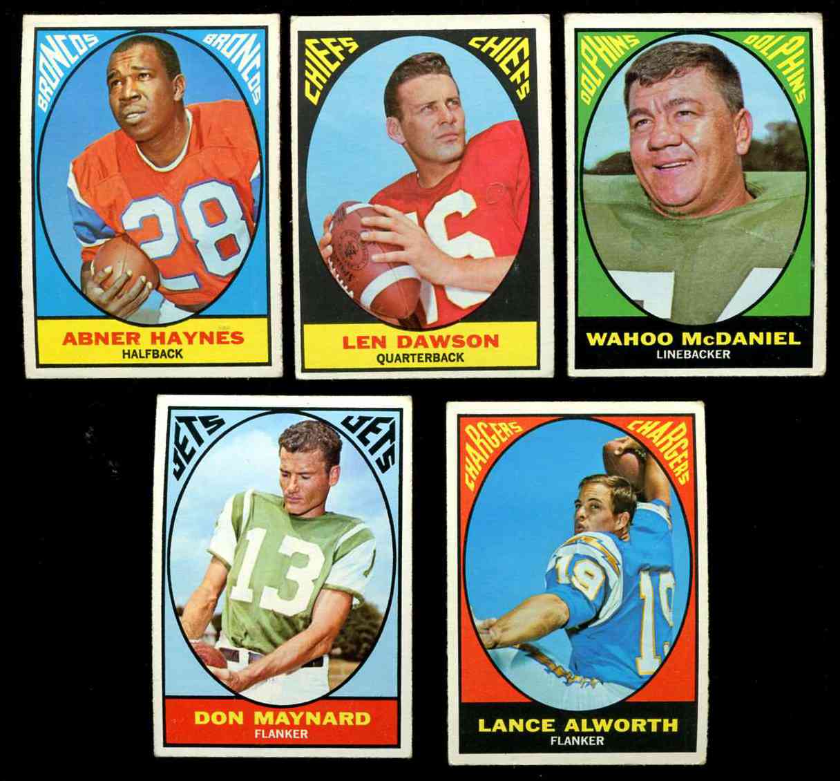 1967 Topps FB # 82 Wahoo McDaniel ROOKIE (Dolphins) Football cards value