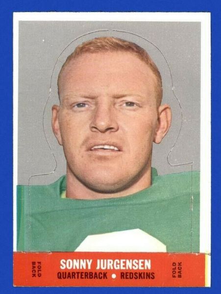 1968 Topps Football STAND-UP - Sonny Jurgenson Football cards value