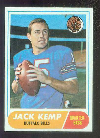 1968 Topps FB #149 Jack Kemp [#] (Bills) Football cards value