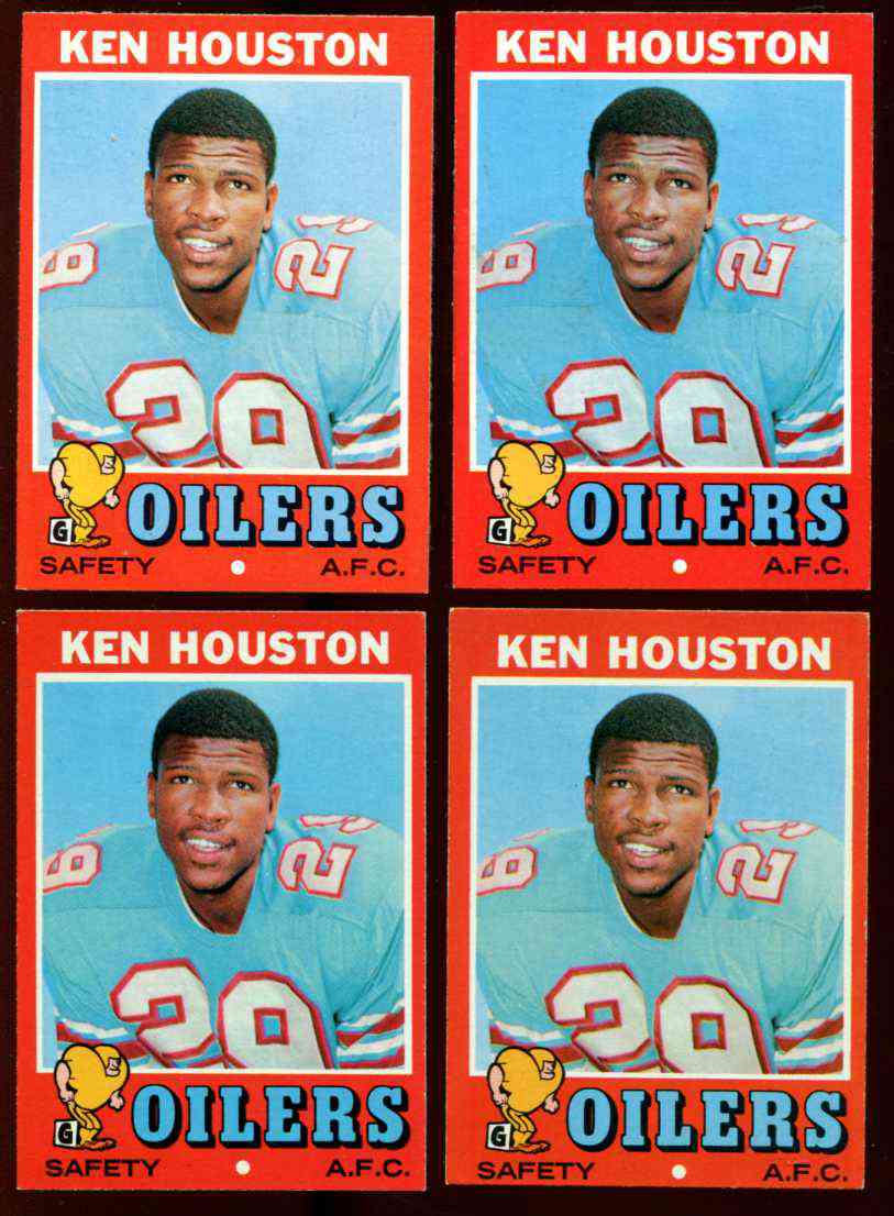 1971 Topps FB #113 Ken Houston ROOKIE (Oilers) Football cards value