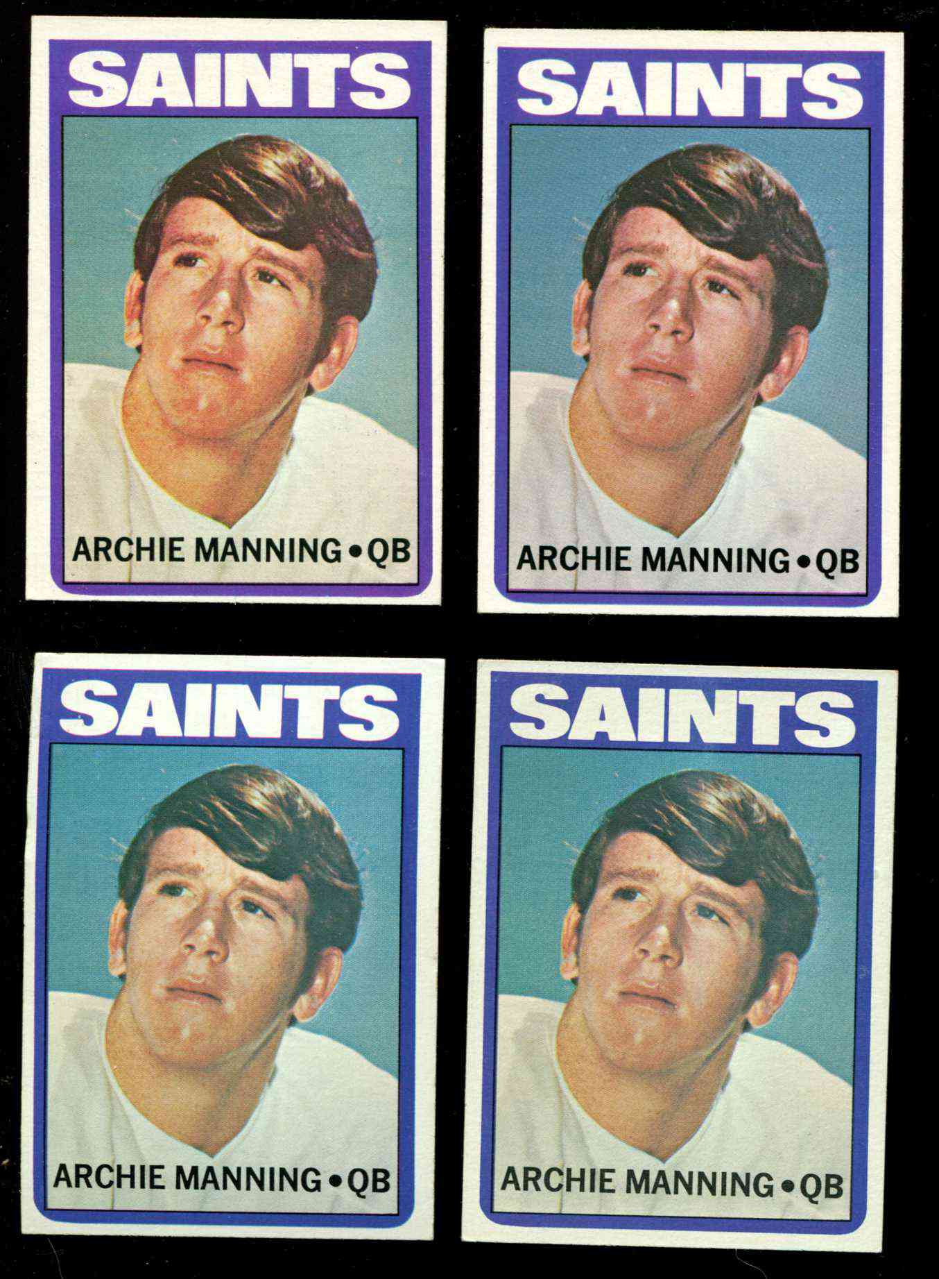 1972 Topps FB # 55 Archie Manning ROOKIE (Saints) Football cards value