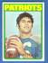 1972 Topps FB # 65 Jim Plunkett ROOKIE [#l] (Patriots)