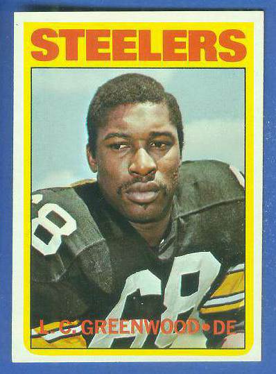 1972 Topps FB #101 L.C. Greenwood ROOKIE (Steelers) Football cards value