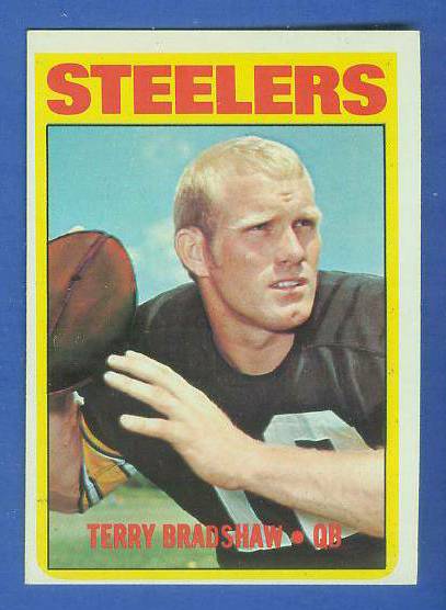 1972 Topps FB #150 Terry Bradshaw (2nd year card) (Steelers) Football cards value