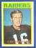 1972 Topps FB #235 George Blanda [#a] (Raiders)