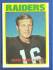 1972 Topps FB #235 George Blanda [#b] (Raiders)