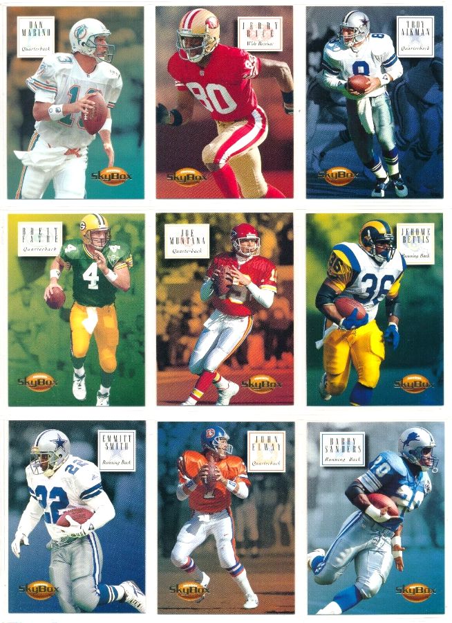 1994 Skybox Premium FOOTBALL - Complete Set (200) Baseball cards value