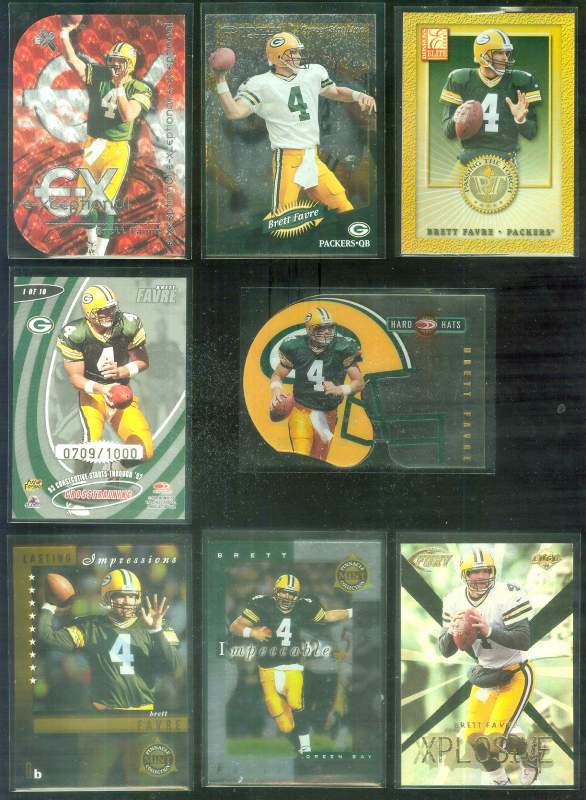 Brett Favre - 1999 Collector's Edge Fury 'Xplosive' #8 Baseball cards value