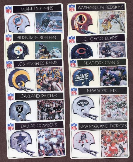 1976 Popsicle  - Lot of (10) different Football cards value