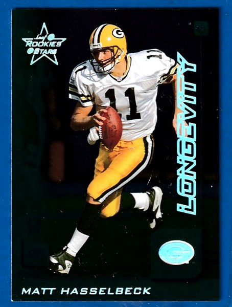 Matt Hasselbeck - 1999 Leaf Rookies & Stars #81 ROOKIE LONGEVITY Football cards value