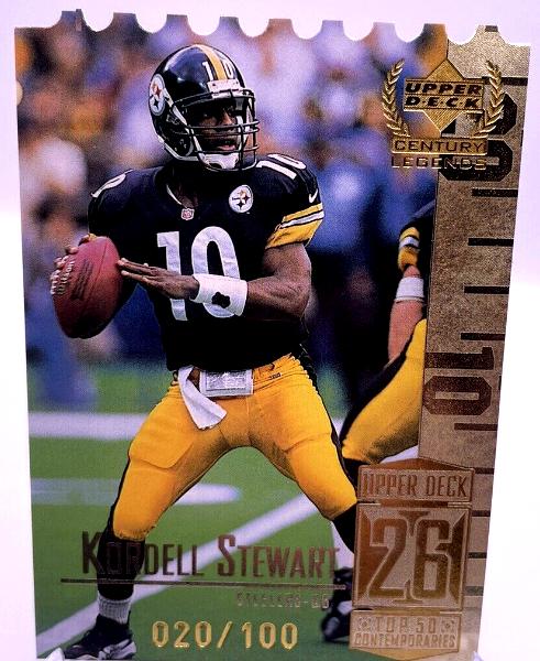 Kordell Stewart - 1999 UD Century Legends #76 [#/100] Football cards value