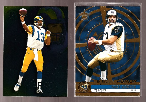 Kurt Warner - 1999 Skybox Molten Metal #93 ROOKIE (Rams) Football cards value