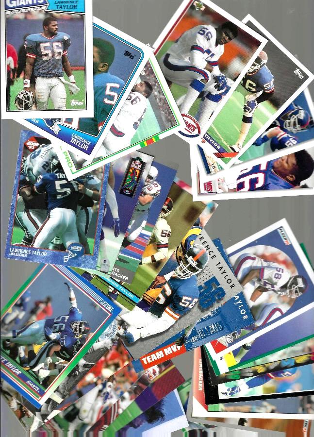 Lawrence Taylor *** COLLECTION *** 1987-1994 - Lot of (30) different Football cards value