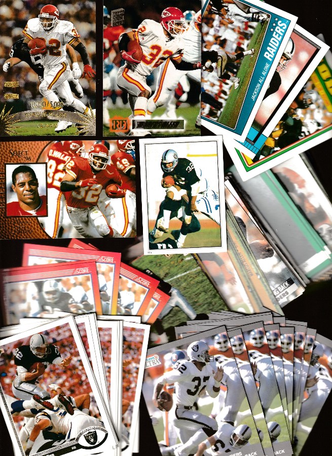 Marcus Allen *** BULK COLLECTION *** 1980's/1990's - Lot of (104) Assorted Football cards value