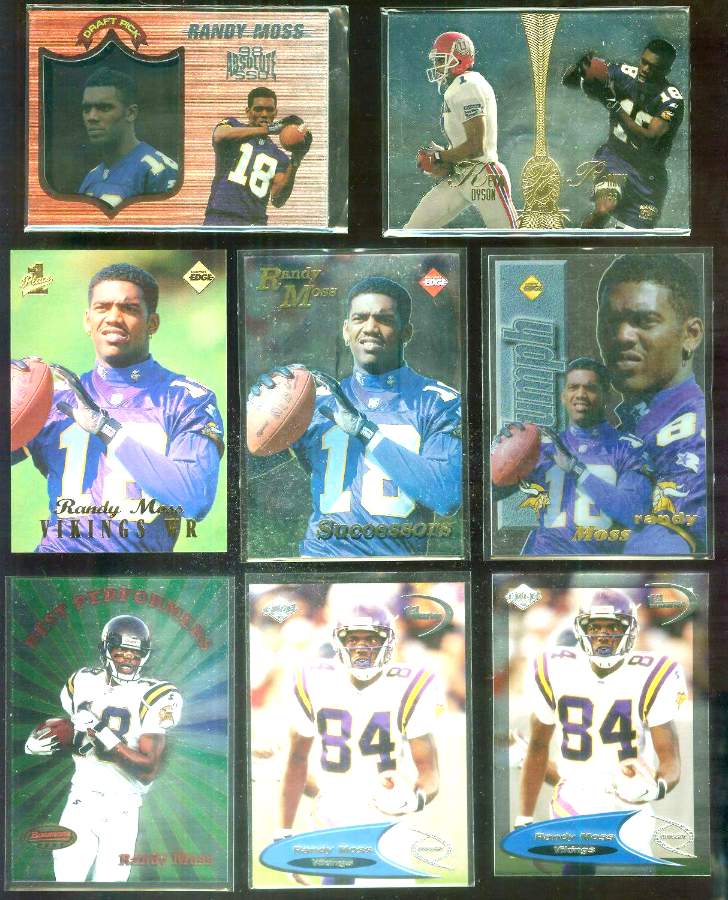 Randy Moss - 1998 Absolute SSD #40 ROOKIE (Vikings) Baseball cards value